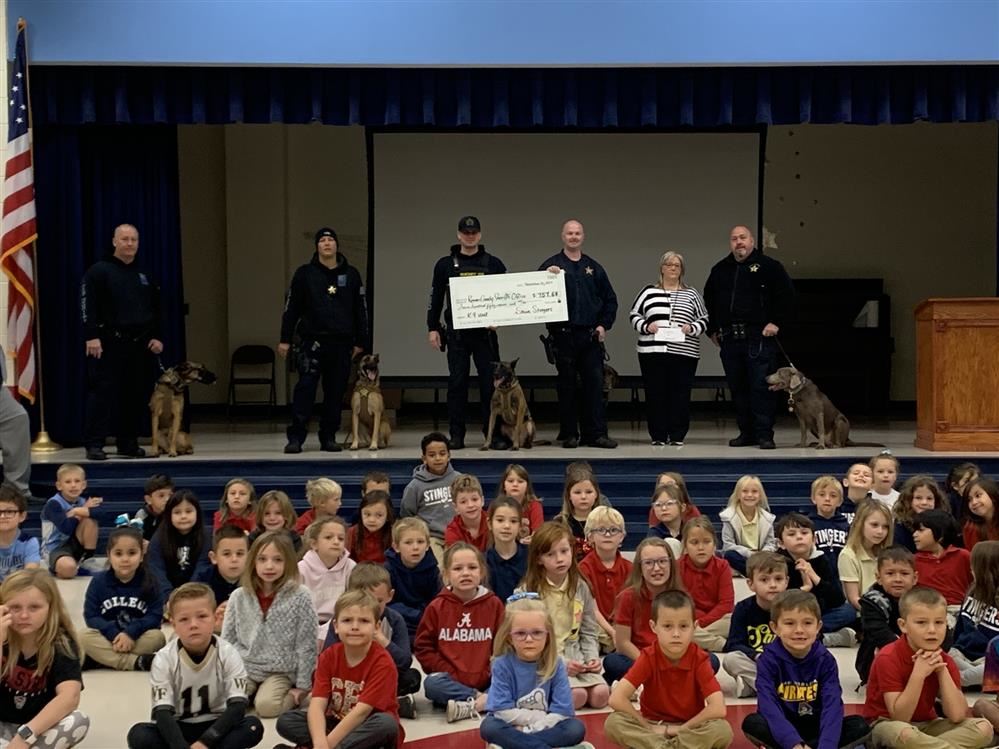  K-9 Unit receiving check